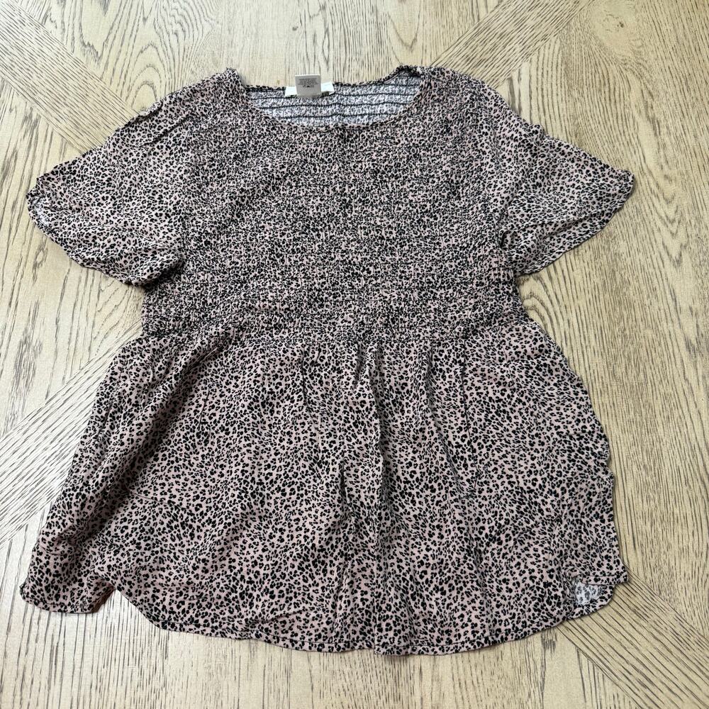 Urban Romantics cheetah printed blouse Medium